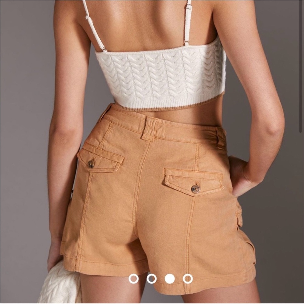 Anthropologie Linen Cargo Shorts - Gently Used